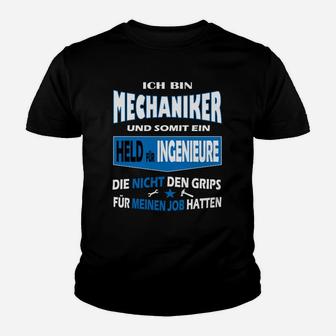 Mechaniker Für Ingenieure Gehalten Kinder T-Shirt - Seseable