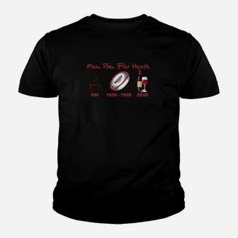 Mein Plan-Pelz-Heiliger Wein Und Rugby- Kinder T-Shirt - Seseable