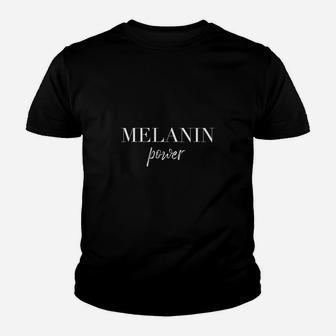 Melanin Power Black Lives Matter Kinder T-Shirt - Seseable