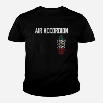 Mens Air Accordion Mexico Black Tshirt From Accordion Mexico Kid T-Shirt - Seseable