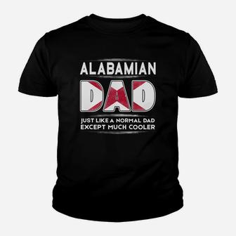 Mens Alabama Dad Is Cooler Promoted To Daddy Kid T-Shirt - Seseable