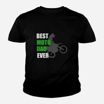 Mens Best Moto Dad Ever Shirt - Vintage Motocross Shirts Kid T-Shirt - Seseable
