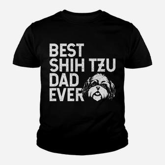 Mens Best Shih Tzu Dad Ever For Men Who Own Shih Tzu Dogs Kid T-Shirt - Seseable