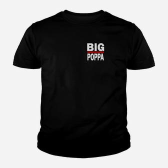 Mens Big Poppa Hip Hop Dad Fathers Day Kid T-Shirt - Seseable