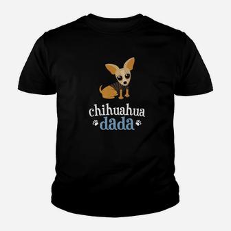 Mens Chihuahua Dada Dad Pet Owner Dog Lover Premium Kid T-Shirt - Seseable