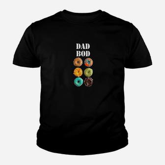 Mens Dad Bod Funny Donut Six Pack Daddy Gym Gift Kid T-Shirt - Seseable