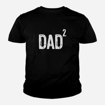 Mens Dad Of Two 2 Squared T-shirt Kid T-Shirt - Seseable