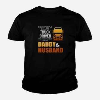 Mens Daddy Husband Trucker Truck Driver Shirt Men Women Gift Kid T-Shirt