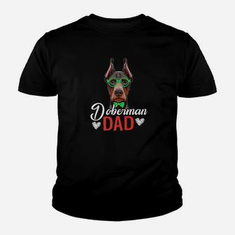 Mens Doberman Dad Dog Lover Funny Fathers Day Gift Kid T-Shirt - Seseable