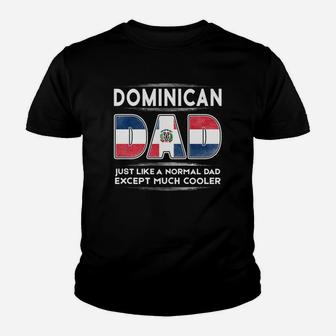 Mens Dominican Republic Dad Is Cooler Promoted To Daddy Kid T-Shirt - Seseable
