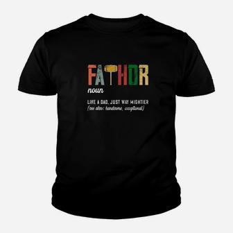 Mens Funny Dad Gift Father Fathor Premium Kid T-Shirt - Seseable