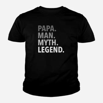 Mens Funny Fathers Day Gift For Dad Father Papa Man Myth Legend Premium Kid T-Shirt - Seseable