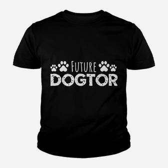 Mens Future Dogtor Vet Student Funny Veterinarian Dog Kid T-Shirt - Seseable