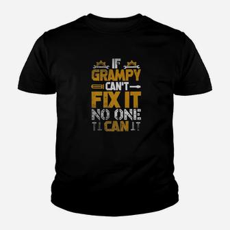 Mens Grampy Funny Handyman Fix It Fathers Day Gifts Premium Kid T-Shirt - Seseable