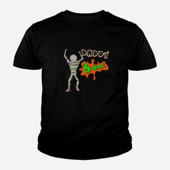 Mens Halloween Daddy Boo Mummy Costume Dad Halloween Costume Kid T-Shirt - Seseable