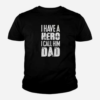 Mens Hero Dad Awesome And Funny Fathers Day Gift For Your Dad Premium Kid T-Shirt - Seseable