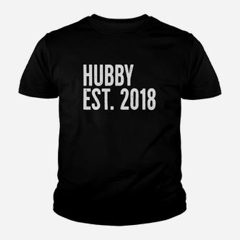 Mens Hubby Est 2018 T-shirt Husband Fiance Getting Married Kid T-Shirt - Seseable
