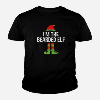 Mens Im The Bearded Elf Funny Family Couples Christmas Kid T-Shirt - Seseable
