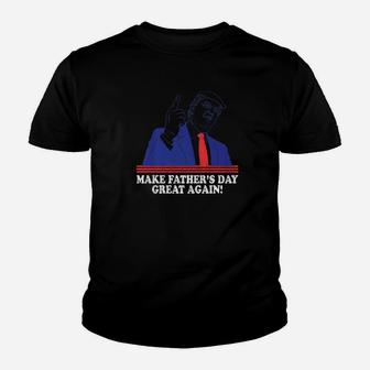 Mens Mens Make Fathers Day Great Again Fathers Day Gift Premium Kid T-Shirt - Seseable
