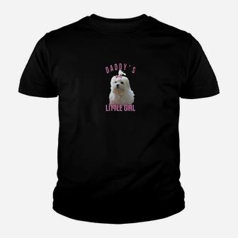 Mens Mens Maltese Dog Dads Love Daddys Girl Fathers Day Kid T-Shirt - Seseable