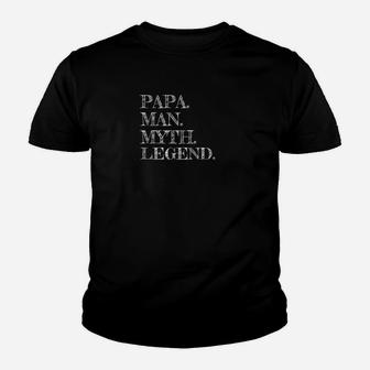 Mens Mens Papa Man Myth Legend Gift For Father Dad Daddy Kid T-Shirt - Seseable