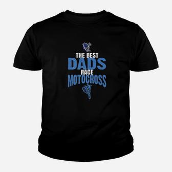 Mens Motocross Dad Motocross Fathers Day Gifts Best Dads Race Premium Kid T-Shirt - Seseable