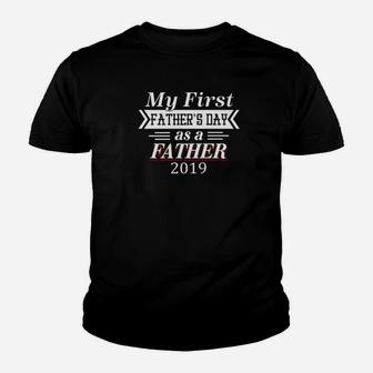 Mens My First Fathers Day As A Father For Fathers Day Premium Kid T-Shirt - Seseable