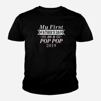 Mens My First Fathers Day As A Poppop For Fathers Day Premium Kid T-Shirt - Seseable
