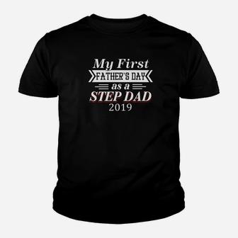 Mens My First Fathers Day As A Step Dad For Fathers Day Premium Kid T-Shirt - Seseable