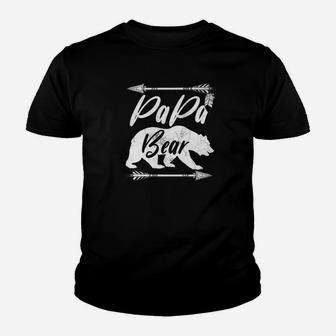 Mens Papa Bear Fathers Day Gift Dad Funny Grandpa Mens Kid T-Shirt | Seseable CA