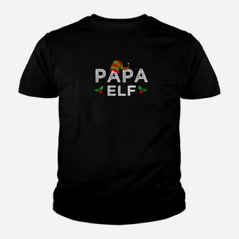 Mens Papa Elf Costume Funny Matching Christmas Kid T-Shirt - Seseable