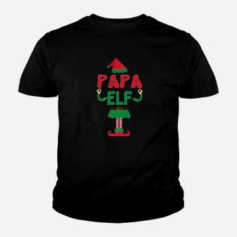 Mens Papa Elf Family Matching Shirt Funny Christmas Pajamas Set Kid T-Shirt - Seseable
