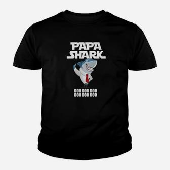 Mens Pappy Shark Shirt Papa Shark For Fathers Day For Daddy Kid T-Shirt - Seseable