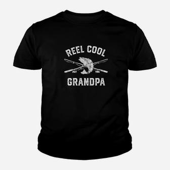 Mens Reel Cool Grandpa Fishing Gifts Fathers Day Grandpa Premium Kid T-Shirt - Seseable