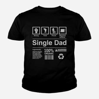 Mens Single Dad Contents Kid T-Shirt - Seseable