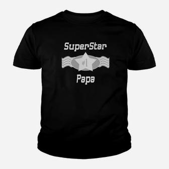 Mens Superstar Papa Best Papa Ever Gifts Kid T-Shirt - Seseable