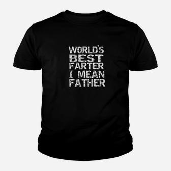 Mens Worlds Best Farter I Mean Father Funny Dad Fathers Day Gift Premium Kid T-Shirt - Seseable