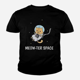 Meowter Space Funny Cat Astronaut Kid T-Shirt - Seseable