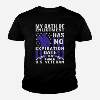 Military, Us Veterans Oath Of Enlistment Kid T-Shirt - Seseable
