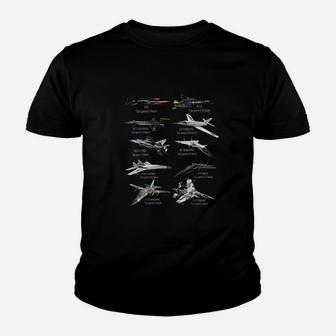 Militarys Fastest Jet Fighters Aircraft Plane Of The World Kid T-Shirt - Seseable