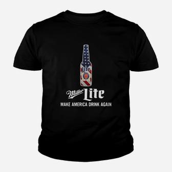 Miller Lite Make America Drink Again Kid T-Shirt - Seseable
