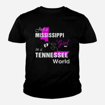 Mississippi Girl In Tennessee Shirts Mississippi Girl Tshirt,tennessee Girl T-shirt,tennessee Girl Tshirt,mississippi Girl In Tennessee Shirts,tennessee Hoodie Kid T-Shirt - Seseable