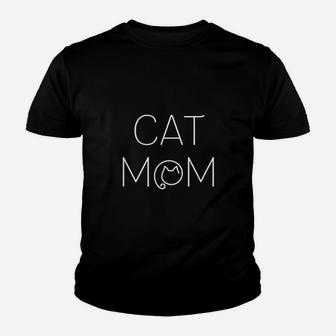Mom Crazy Cat Lady Kid T-Shirt - Seseable