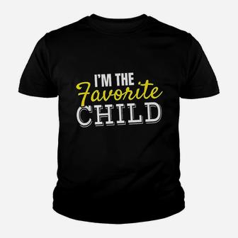 Mom Dads Favorite Funny Family I Am The Favorite Child Kid T-Shirt - Seseable