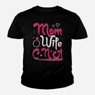 Mom Wife Cna Nursing Life Nurse Pride Kid T-Shirt - Seseable