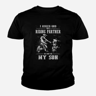 Motocross Dad's Day Kid T-Shirt - Seseable