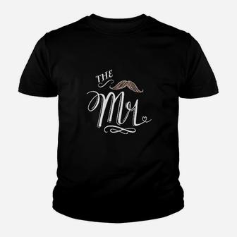 Mr And Mrs Gift For Couples Wedding Anniversary Newlywed Matching Kid T-Shirt - Seseable