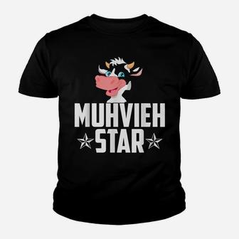 Muhviehstar Kuh Filmstar Khe Vieh Viehw Kinder T-Shirt - Seseable