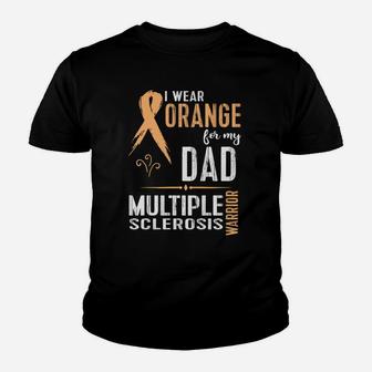 Multiple Sclerosis Ms Awareness Shirt Support My Dad Kid T-Shirt - Seseable