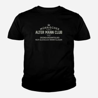 Mürrischer Alter Mann Club Kinder T-Shirt - Seseable